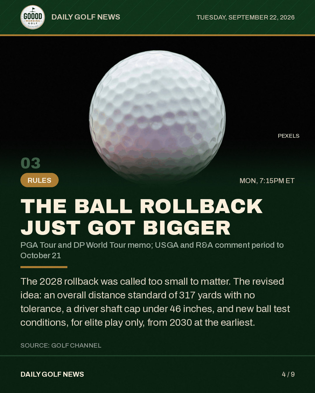 The ball rollback just got bigger, the slide from the Instagram post